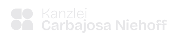 Logo der Kanzlei Carbojsa-Niehoff mit Schriftzug der Kanzlei.